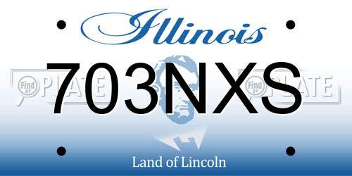 703NXS Illinois License Plate