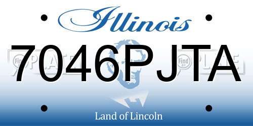 7046PJTA Illinois License Plate