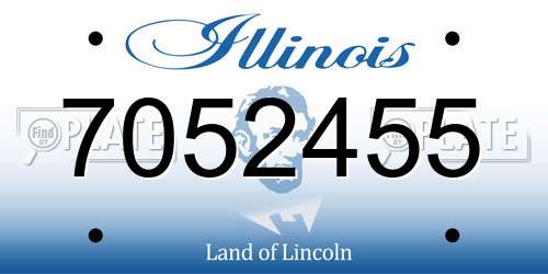 7052455 Illinois License Plate