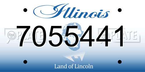 7055441 Illinois License Plate