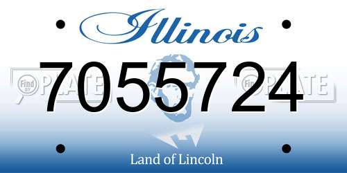 7055724 Illinois License Plate