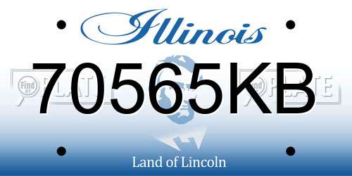 70565KB Illinois License Plate