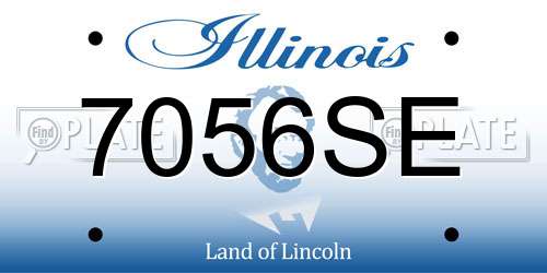 7056SE Illinois License Plate