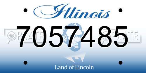 7057485 Illinois License Plate