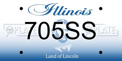 705SS Illinois License Plate