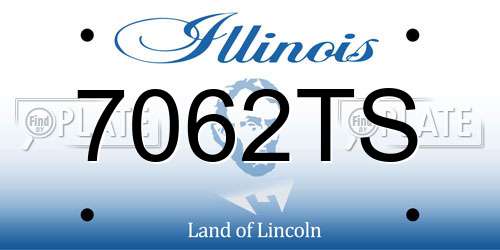 7062TS Illinois License Plate