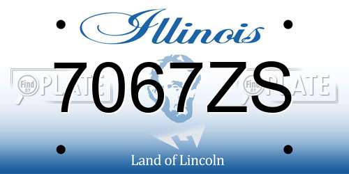 7067ZS Illinois License Plate