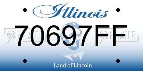 70697FF Illinois License Plate