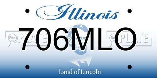 706MLO Illinois License Plate