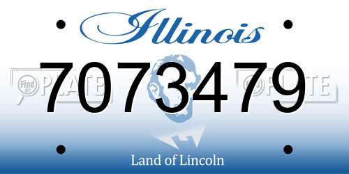 7073479 Illinois License Plate