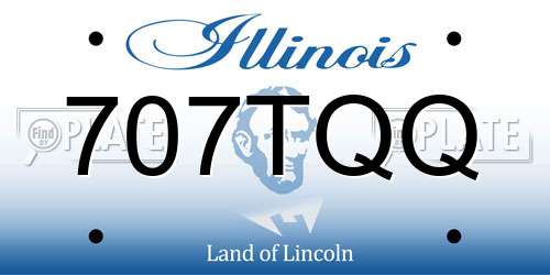707TQQ Illinois License Plate