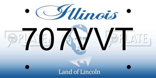 707VVT Illinois License Plate