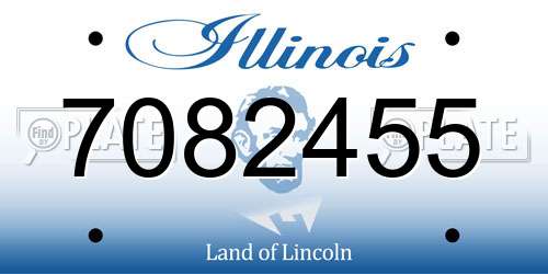 7082455 Illinois License Plate
