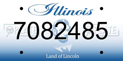 7082485 Illinois License Plate