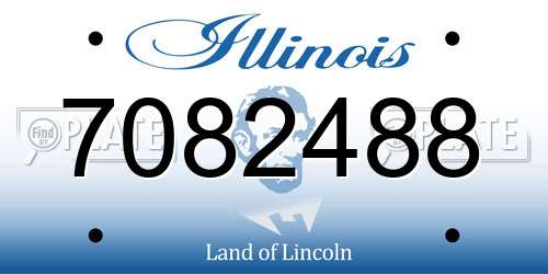 7082488 Illinois License Plate