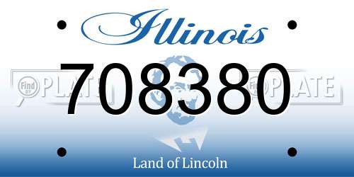 708380 Illinois License Plate