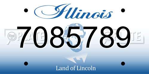 7085789 Illinois License Plate