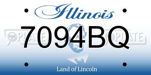 7094BQ Illinois License Plate