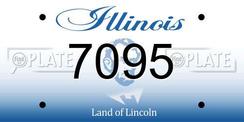 7095 Illinois License Plate
