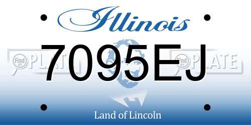 7095EJ Illinois License Plate
