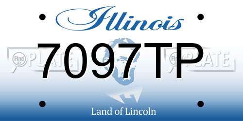 7097TP Illinois License Plate