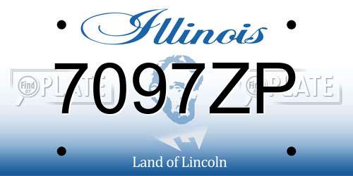 7097ZP Illinois License Plate