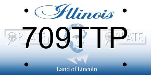 709TTP Illinois License Plate