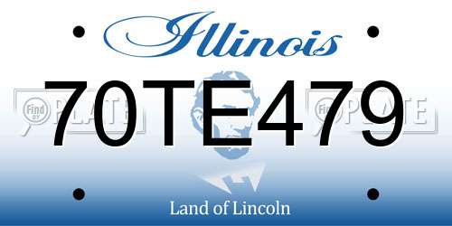 70TE479 Illinois License Plate