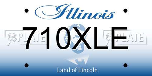 710XLE Illinois License Plate