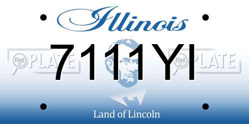 7111YI Illinois License Plate