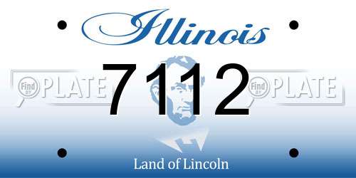7112 Illinois License Plate