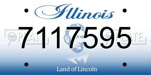 7117595 Illinois License Plate
