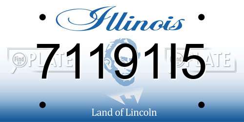 71191I5 Illinois License Plate