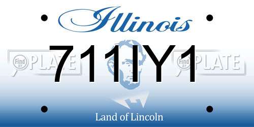 711IY1 Illinois License Plate