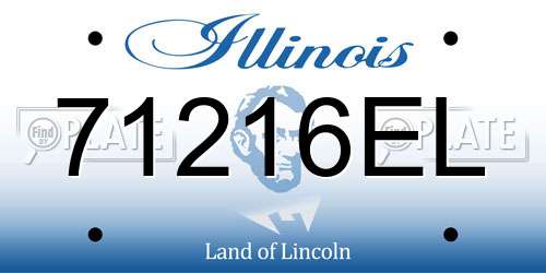 71216EL Illinois License Plate