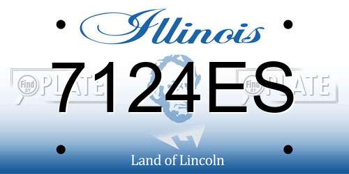 7124ES Illinois License Plate