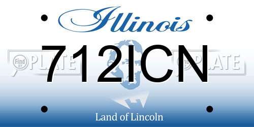 712ICN Illinois License Plate