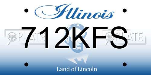 712KFS Illinois License Plate