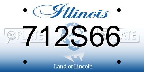 712S66 Illinois License Plate