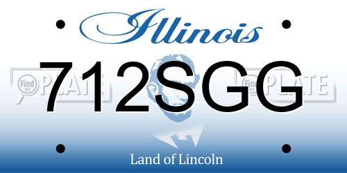 712SGG Illinois License Plate