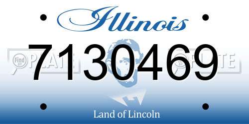 7130469 Illinois License Plate