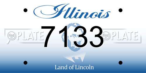 7133 Illinois License Plate