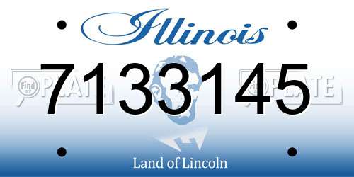 7133145 Illinois License Plate