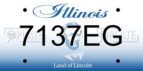 7137EG Illinois License Plate