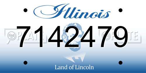 7142479 Illinois License Plate