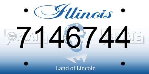 7146744 Illinois License Plate