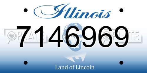 7146969 Illinois License Plate