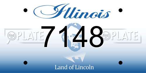 7148 Illinois License Plate