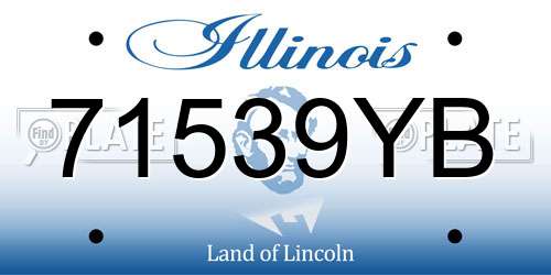 71539YB Illinois License Plate