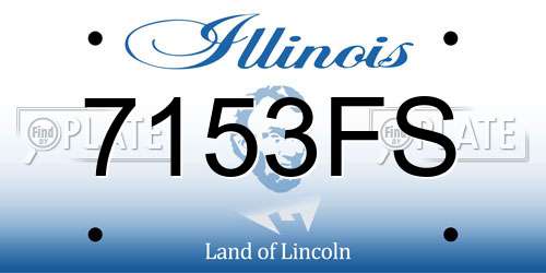 7153FS Illinois License Plate